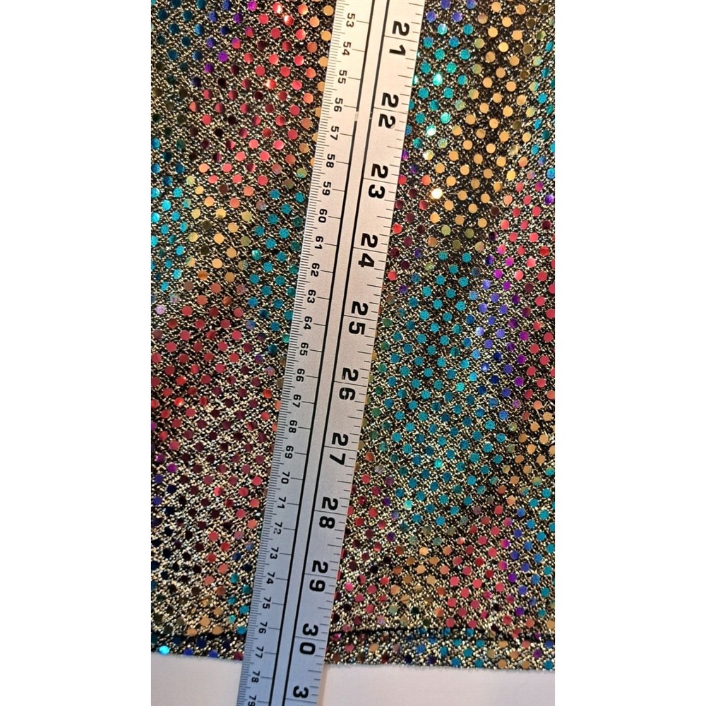 Vtg Another Thyme Sequin Tunic Blouse Multi-color Women's 16 New Years Eve Party - Picture 7 of 8